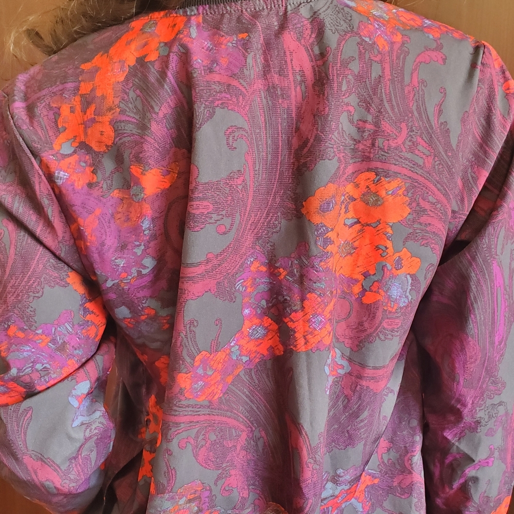 Fabletics Ithaca Romantic Print Bomber Jacket - Picture 9 of 13